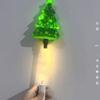 Snowman Handheld Glow Stick Tree Light Up Wand Christmas LED Glowing Stick  Holiday Party