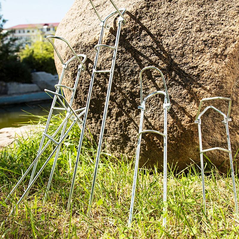 Podwójne Pierścienie Pojedynczy Widelec Uchwyt na Wędkę Podpórka na Brzeg Wędkarski Narzędzie Wędkarskie Outdoor
