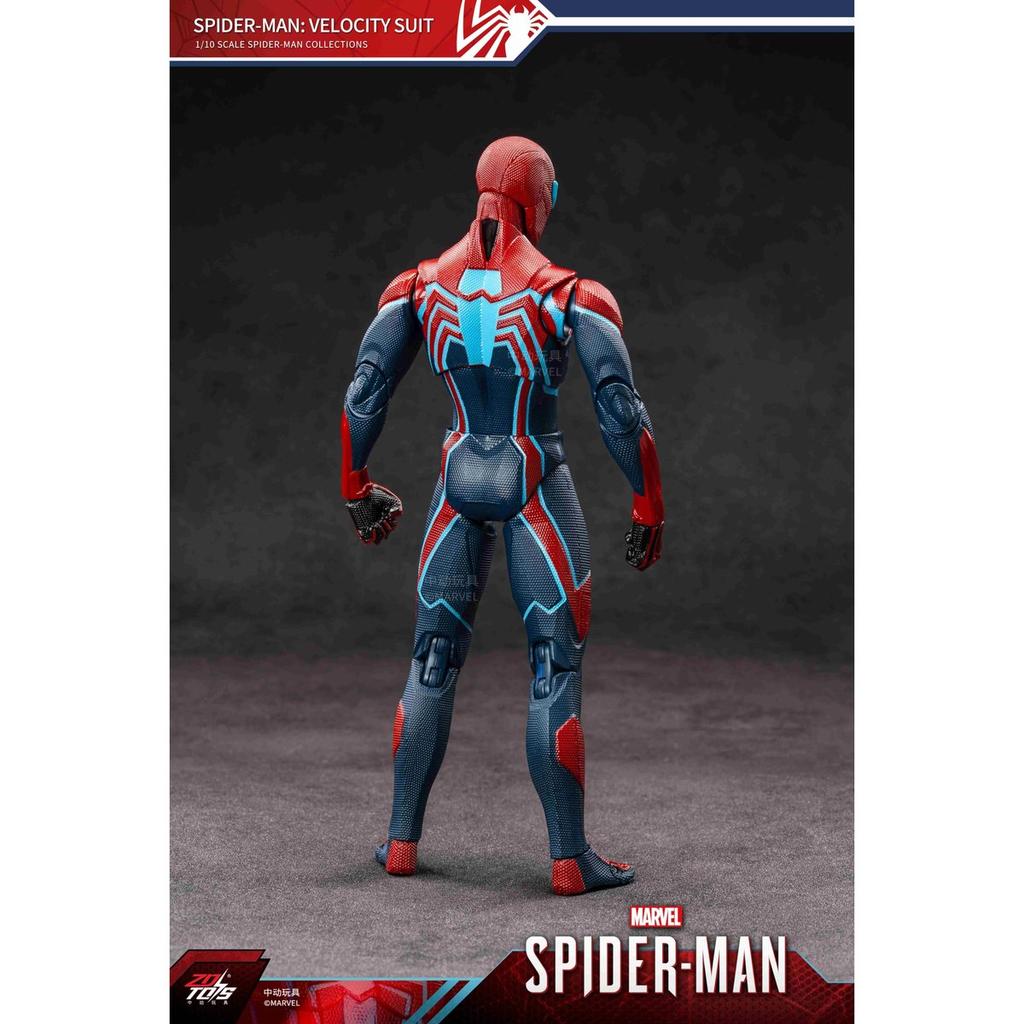 ZD Toys Spider-Man Velocity Suit 7-Inch X-Series Painted Action Figure ABS PVC Collectible Toy with Accessories and Stand