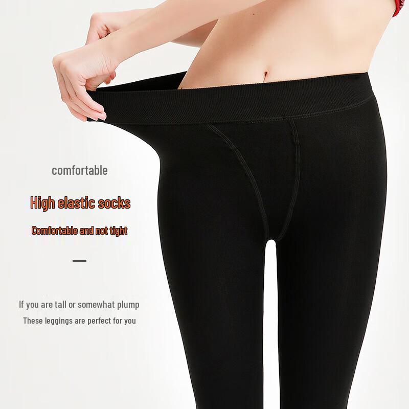 LANGSHA Women's Plus Size Thermal Fleece-Lined Leggings