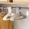 Japanese-Style Non-Slip Thickened Plastic Clothes Hanger for Dormitory, Balcony, or Wardrobe.