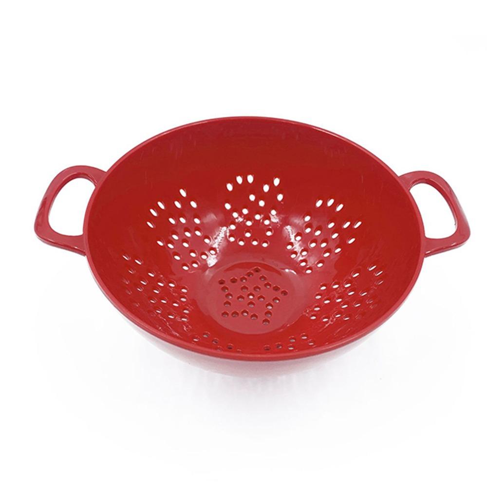 Heavy Duty Food Colander Plastic Fruit Draining Basket Durable Vegetable Strainer Kitchen