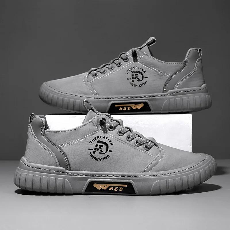 Herren Freizeitschuhe Atmungsaktive Schwarze Sneaker Mode Fahren Gehen Tennisschuhe für Herren Skate Flats Zapatillas Hombre