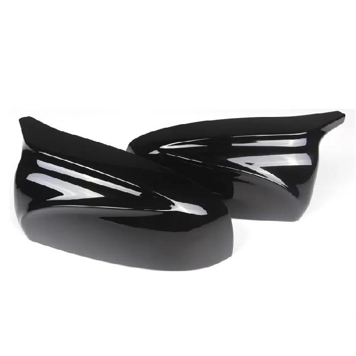 Για BMW X5 E70 X6 E71 2007-13 Καλύμματα πλευρικών καθρεπτών γυαλιστερό μαύρο αριστερά+δεξιά