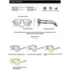 aoron Polarized Night Vision Sunglasses Metal Sunglasses Men's and Women's Fashion Color-changing Glasses Toad Glasses