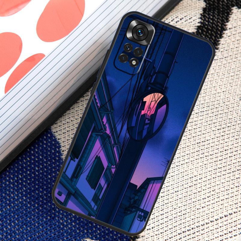 Pastel Japan Kyoto City Case For Xiaomi Redmi Note 12 8 9 10 11 Pro 9S 10S 11S 8T Redmi 10 12C 9C 10A 10C Coque