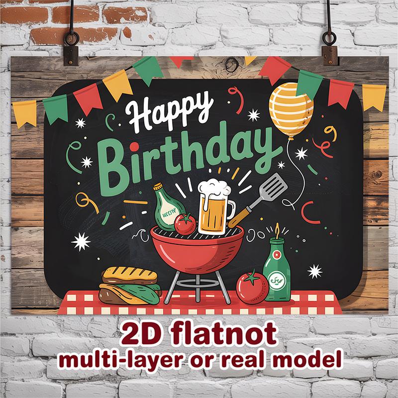 Photography Party Background 1pc - Photo Booth Props