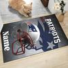 Custom Name Rams Helmet Print Carpet Rug Customizable Soft Washable Anti-Slip Home Living Room Sofa Mats Personalized Rug. 0909421