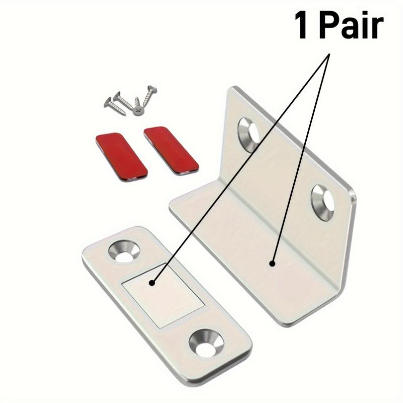 Strong Magnets for Cabinets, Silver-aluminum Magnet Door Frames - Sturdy, No Drilling Holes, Convenient for Cabinet,sliding Door
