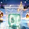 Slow Rising Stress Relief Toy for Halloween Christmas, Anxiety Reduction Ice Cube Squeeze Rebound Decompression Gadgets Toy, Clear Sensory Holiday