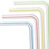 Disposable Elbow Material Straws Juice Drink Milk Tea Straws Random Color