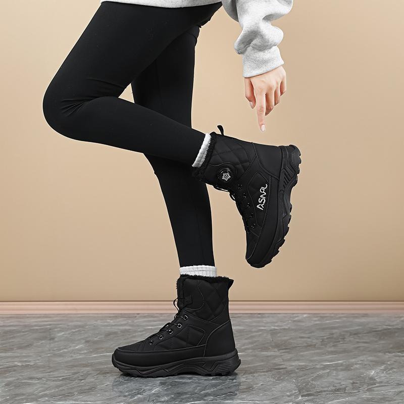 TUINANLE Hochwertige Herren-Schneestiefel Warme Plüsch-Winterschuhe Outdoor-Schneestiefel Damen Rutschfeste Plateau-Schuhe