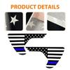 Fits 2018-2025 Jeep JL Wrangler JT Gladiator Fender Vent Decals American Flag US