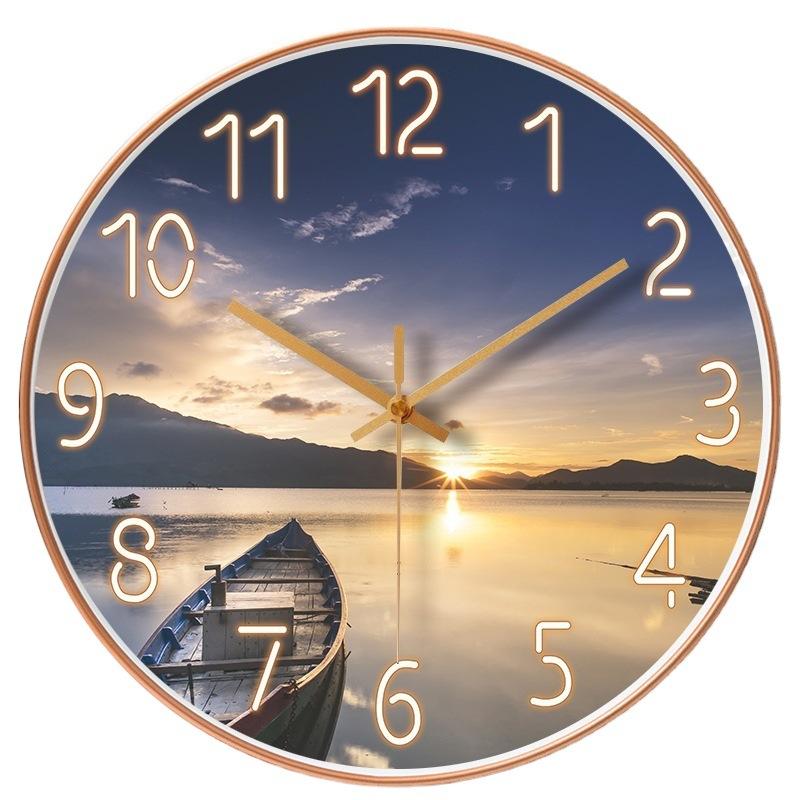 8-Inch 20Cm Clock Wall Clock Living Room Stylish Hanging Creative Personalized Clock Hanging Watch Simple Home Wall