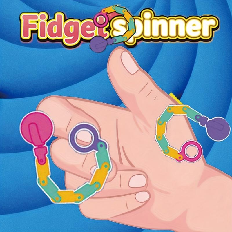 Rainbow Finger Spinner Stress Relief Toy, Learning & Relaxing, Great for Home & Classroom