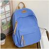 Schoolbag Backpack Wholesale Lightweight Cheap Large Capacity Casual Backpack Student Bag Stylish Simple Leather Standard Korean Edition Student Bag