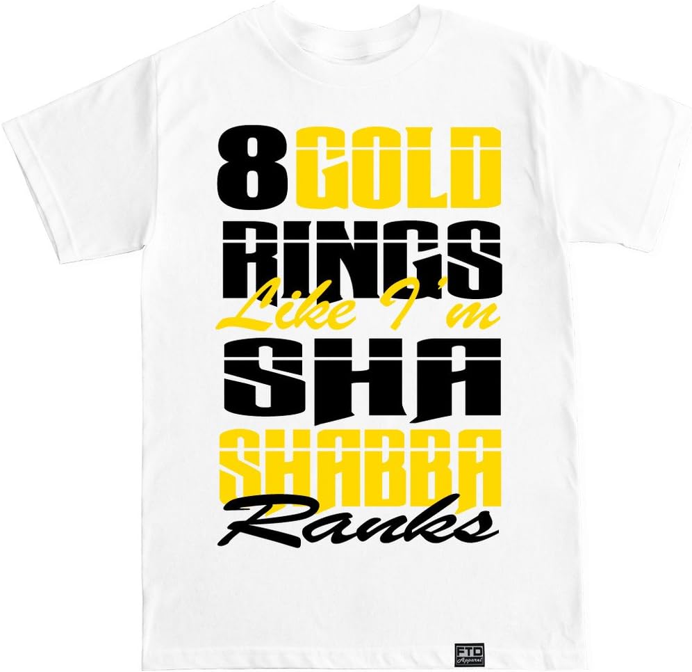 FTD Apparel Men s Shabba Ranks Hip Hop Rap T Shirt S разноцветный