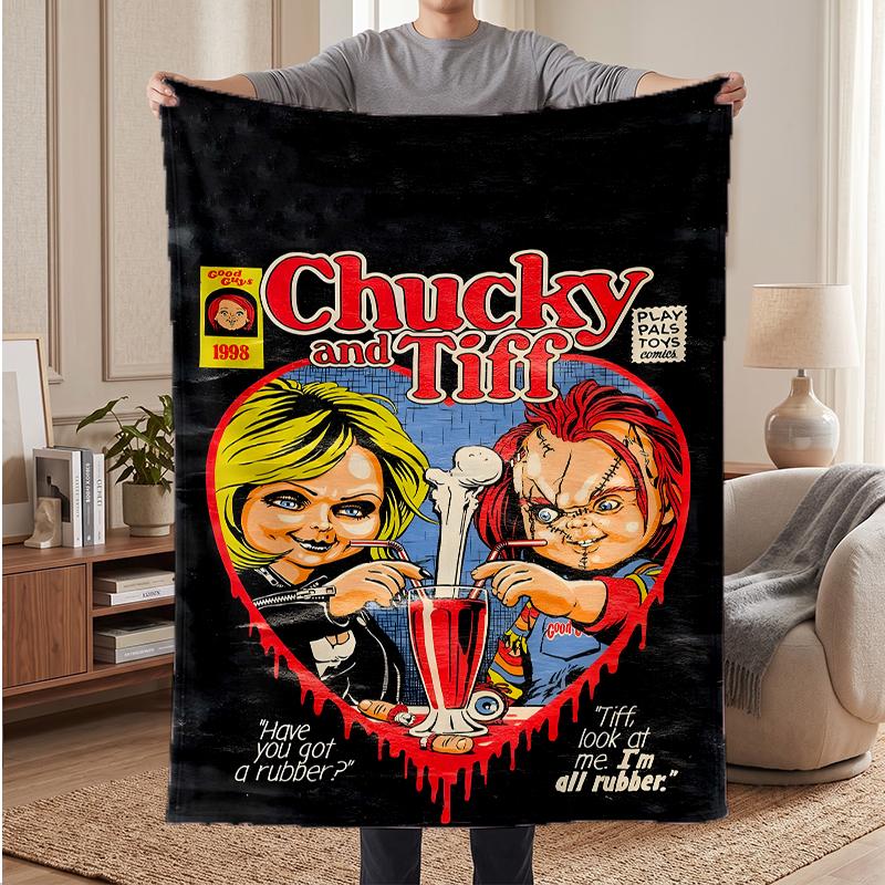 Chucky Soft Warm Flannel Blankets Comfortable Blanket for Home Decoration Gifting