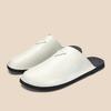 Fashion 2025 New Slip on Casual Shoes Summer Men's Sandals Outdoor Beach Leather Slippers Open-toe Flats All-match Men's Muller Shoes