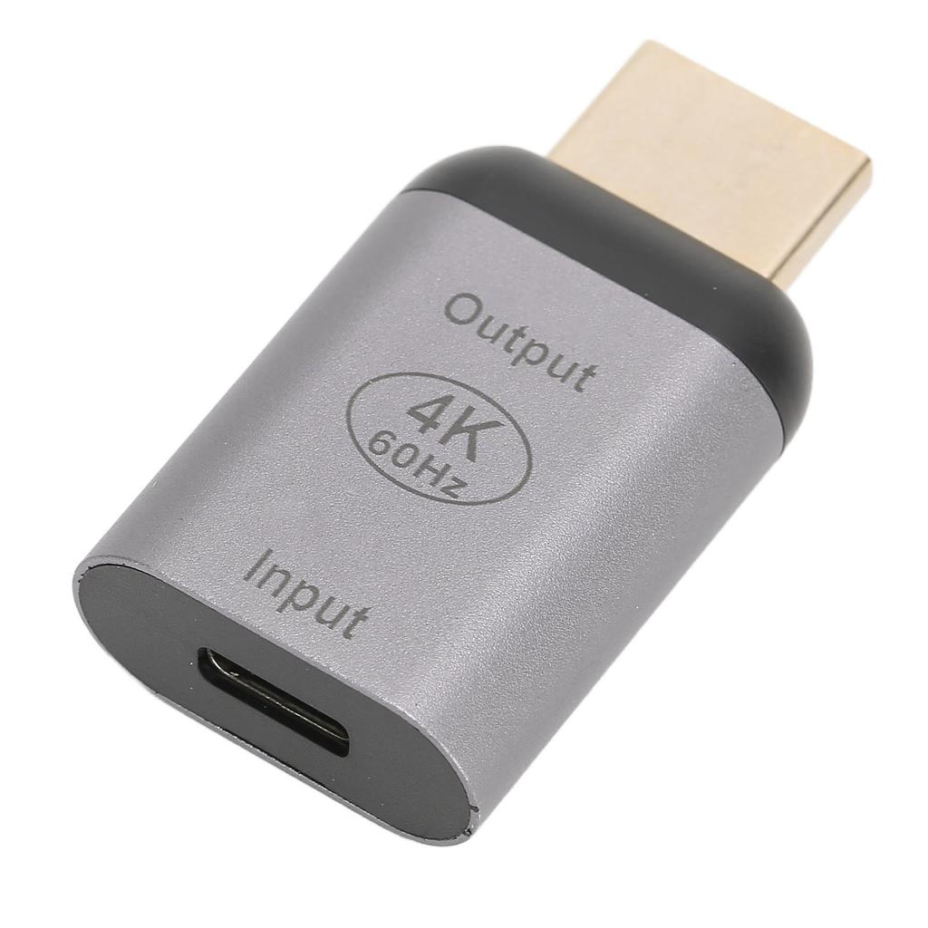 USB C Buchse auf Stecker Adapter 4K 60Hz High Speed Plug and Play Typ C auf HD Multimedia Interface für PC Telefon Tablet