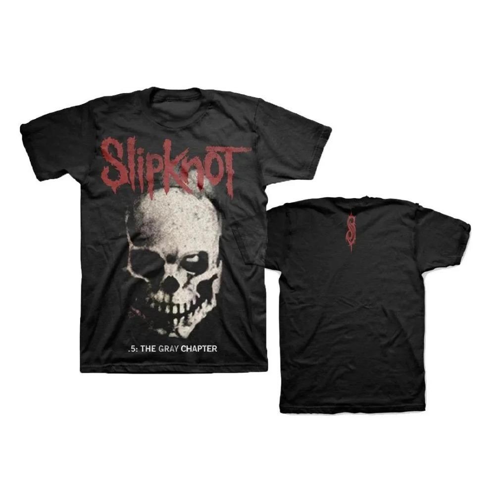 Slipknot Klassiska Bandmedlemmar Mask Vintage T-shirt, Unisex Nu-Metal Fan Streetwear T-shirt, 100% Bomull Avslappnad Kortärmad Topp