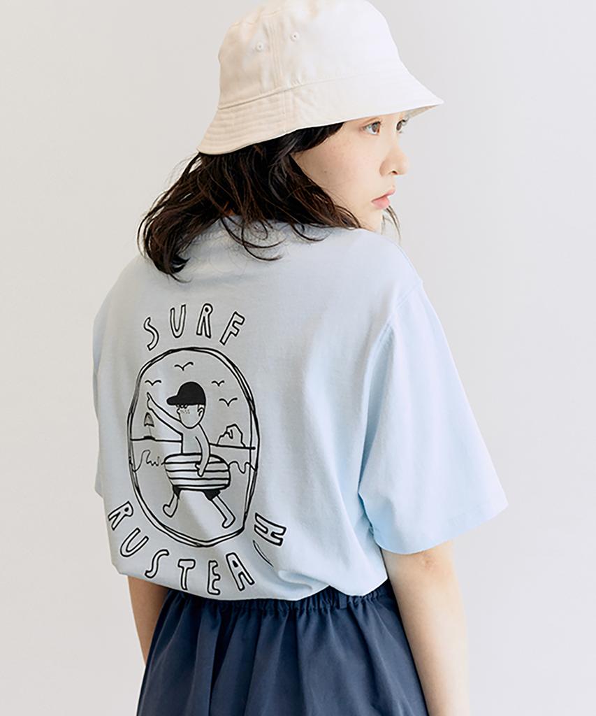 RUSTEACH Surfing Boy Tee (Sky Blue)