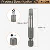 Torx Head Screwdriver Bit T5-T50 1/4" Hex Shank 50mm Magnetic No Hole Tip Tamper Proof 6 Point Star S2 Screw Driver Drill Bits
