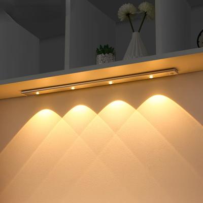 Nouvelle Lumière d'Armoire Rechargeable par USB Capteur de Mouvement Lumière LED Éclairage d'Armoire de Cuisine Garde-robe 20cm/30cm/40cm/50CM/60CM