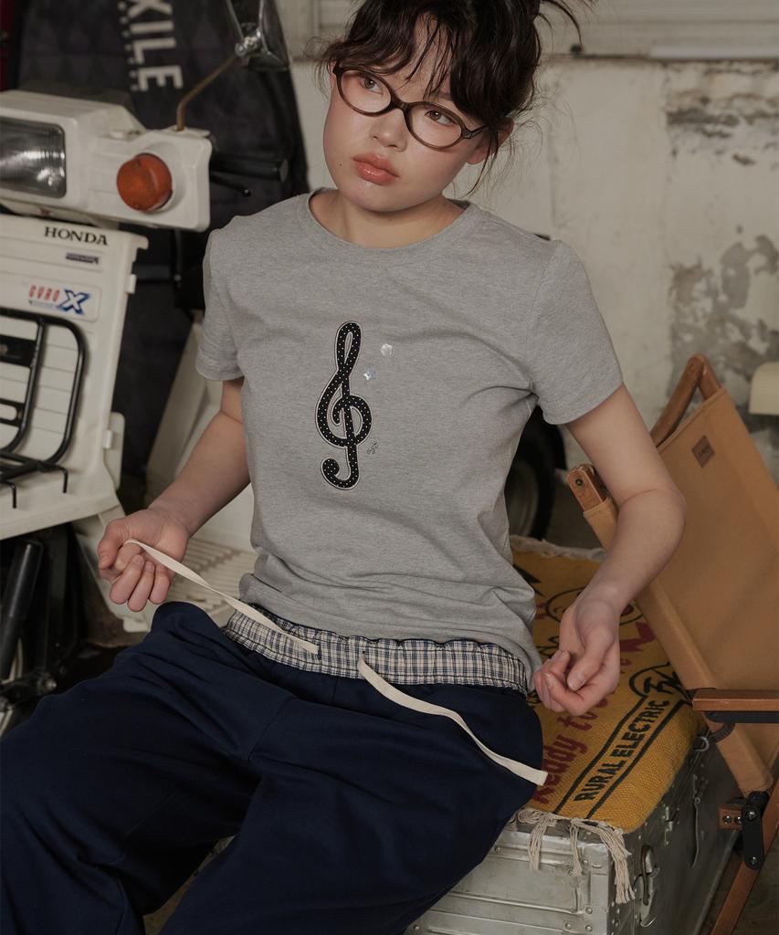 Okkitteu Two-Way Check Pants Navy