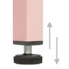 Pink Nightstand 35 x 35 x 51 cm Steel