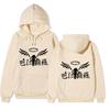 Tokyo Revengers Team Walhalla Unisex Fleece Hoodie Autumn Winter Wing Print Long Sleeve Casual Anime Pullover Sweatshirt