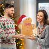 Festive Gingerbread Man Stuffed Throw Pillow for Christmas Festival Soft Plush Toy Pillow Seasonal Holiday Home Decors