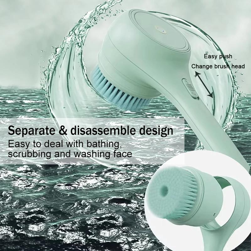 2025 Electric Body Brush Back Scrubber For Shower Electric Body Scrub Brush