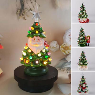 Tabletop Christmas Tree Light Battery Powered Indoor/Outdoor Multicolored Lights Desk Classic Xmas Tree Decoration