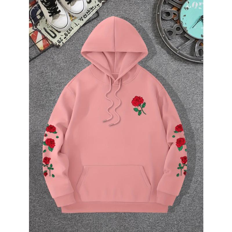 New Winter Casual Women's Loose -Lined Warm Hooded Sweatshirt