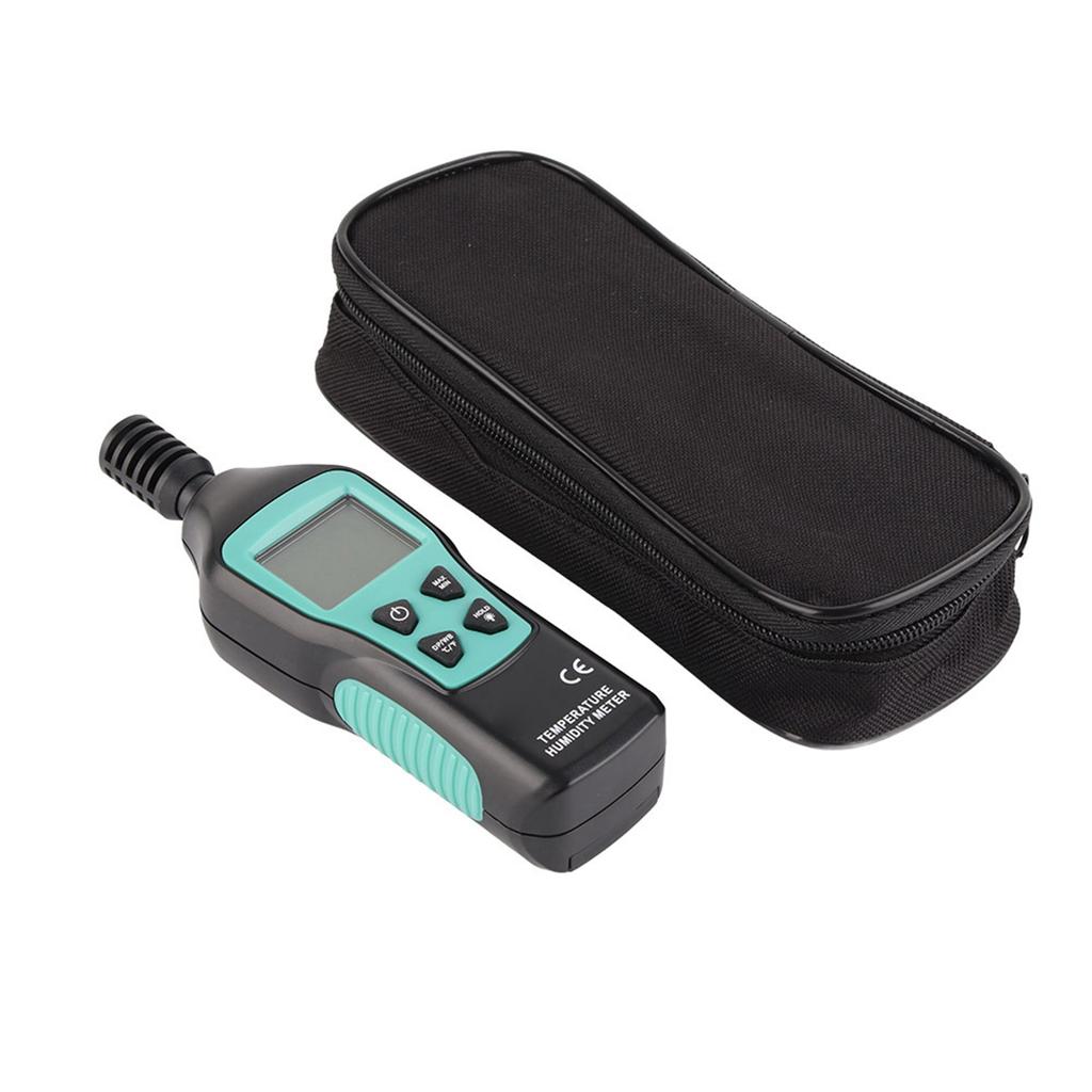 Digital Thermometer Hygrometer Mini Temperatur Meter LCD Display Mit Hintergrundbeleuchtung Daten Halten
