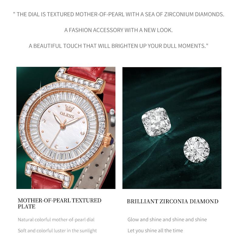 OLEVS Markenuhren Neue Quarzuhr Weibliche Minderheit Hohes Erscheinungsbild Damenuhr Damenuhr