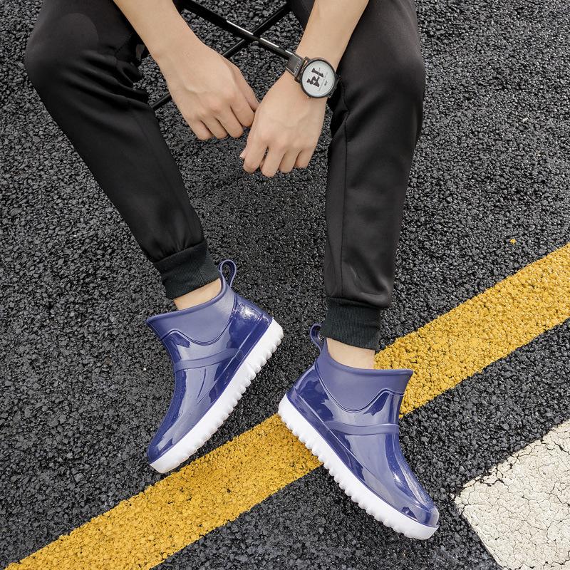 Fashion Non-slip Rain Boots Men Waterproof Shoes Plush Warm Fishing Shoes Non-slip Slip-on Winter Boots Men Zapatos De Mujer Rain Boots9