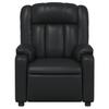 Recliner Chair Black Faux Leather