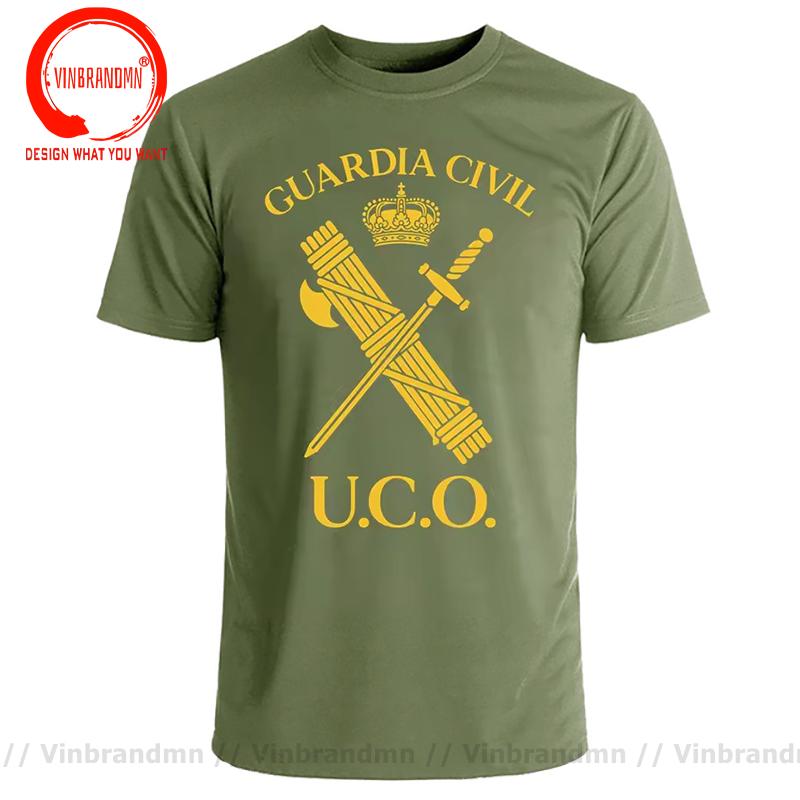 Uco Guardia Civil Espaa Polica T Shirt Unisex Spain Guardia Civil Tshirt Unisex Military Army Summer Streetwear Tops Tee Shirt