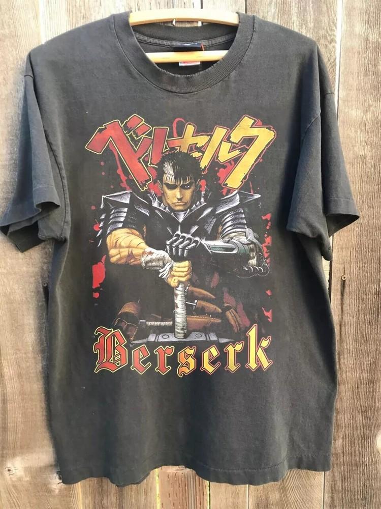 Berserk Graphic Anime Moive Basic Charcoal Color Unisex Reprint T shirt S-5XL Unisex T-Shirt