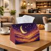 1pc Dreamy Mystical Aesthetic Tissue Box Multifunctional, Moon Cloud Night Sky Suitable for Home, Parties, And Car Decoration. This Decorative Tissue