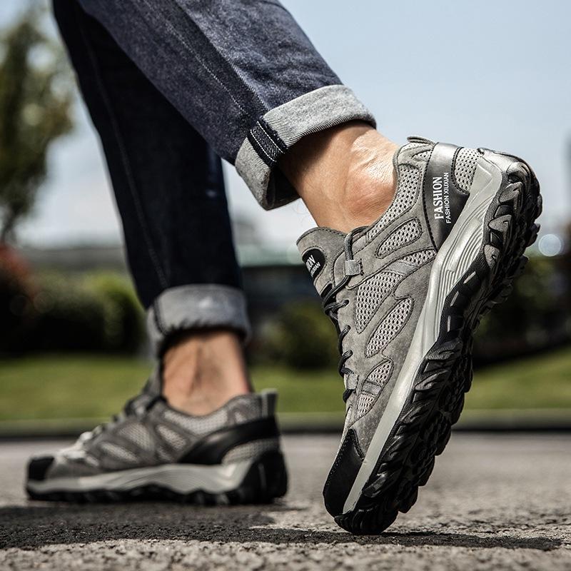 Foreign trade men's shoes new summer mesh breathable thin hollow mesh shoes men's outdoor mountaineering travel sports tide shoes