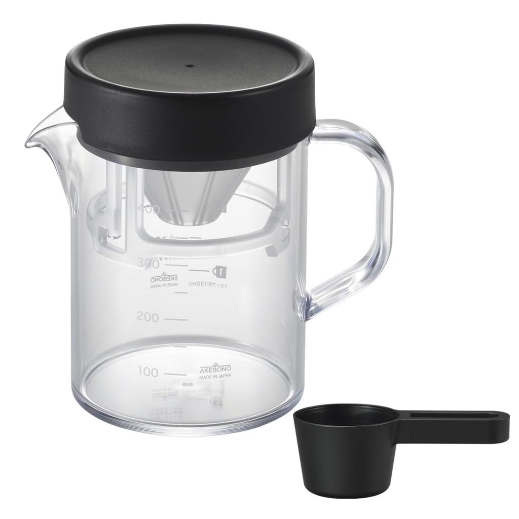 Akebono Sangyo Coffee Server Stron 400 Beaker Compact Dripper Set Black TW-3768