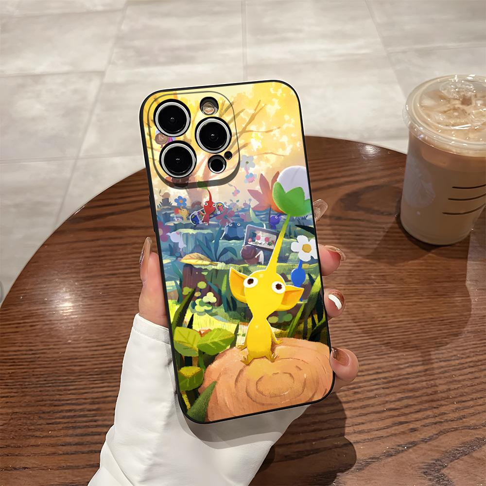 Cartoon PIKMIN 4 Phone Case For 15 Pro Max Iphone 14 16 Pro Max 12 15 Plus 13 Pro 11 Xr X Xs Silicone Back Cover