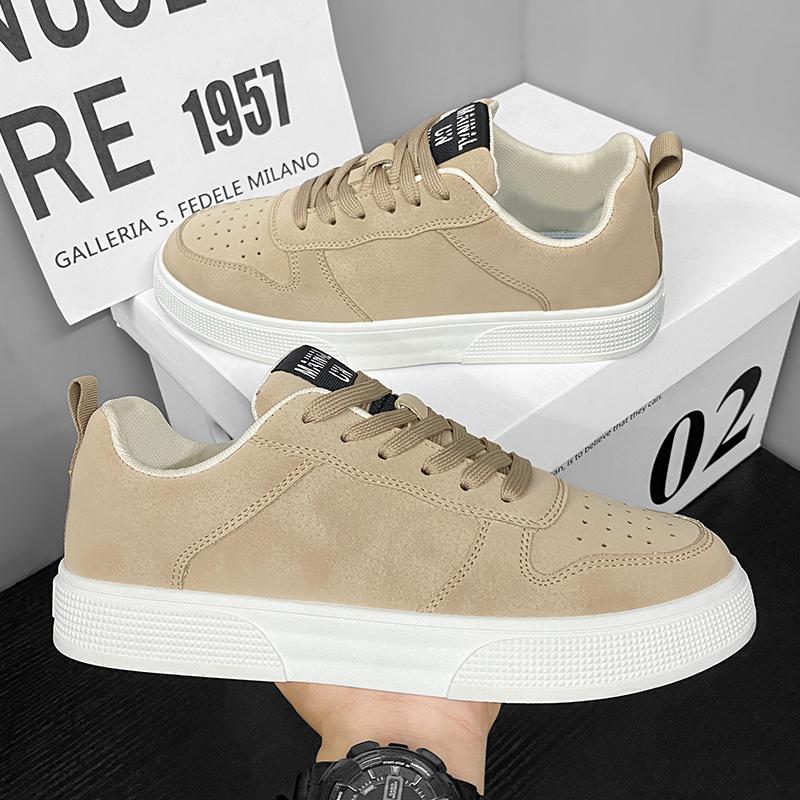 Mode Wildleder Herren Freizeitschuhe Plateau Bequeme Herren Board Schuhe Dicke Sohle Herren Walking Sneakers Hohe Qualität Sportschuhe