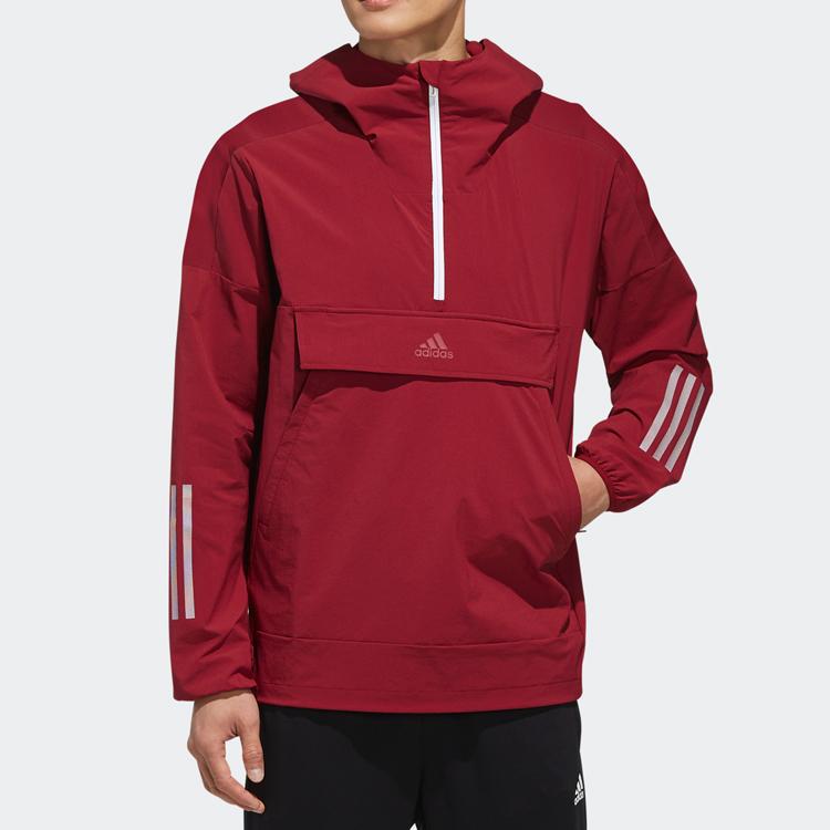 Adidas Sport Hoodie Men Tops Burgundy EH3779