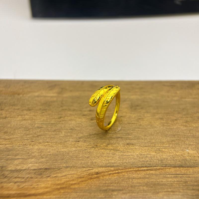 Gold-Plated High-End Open Ring for Women - Elegant and Trendy Fashion Jewelry