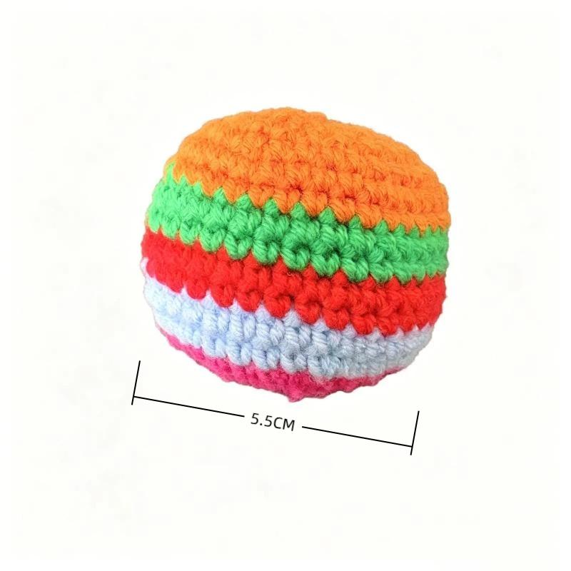 1/4Pcs Outdoor Soft Handmade Footbag Sacks Juggling Balls Durable For Kids Group Playing Activities