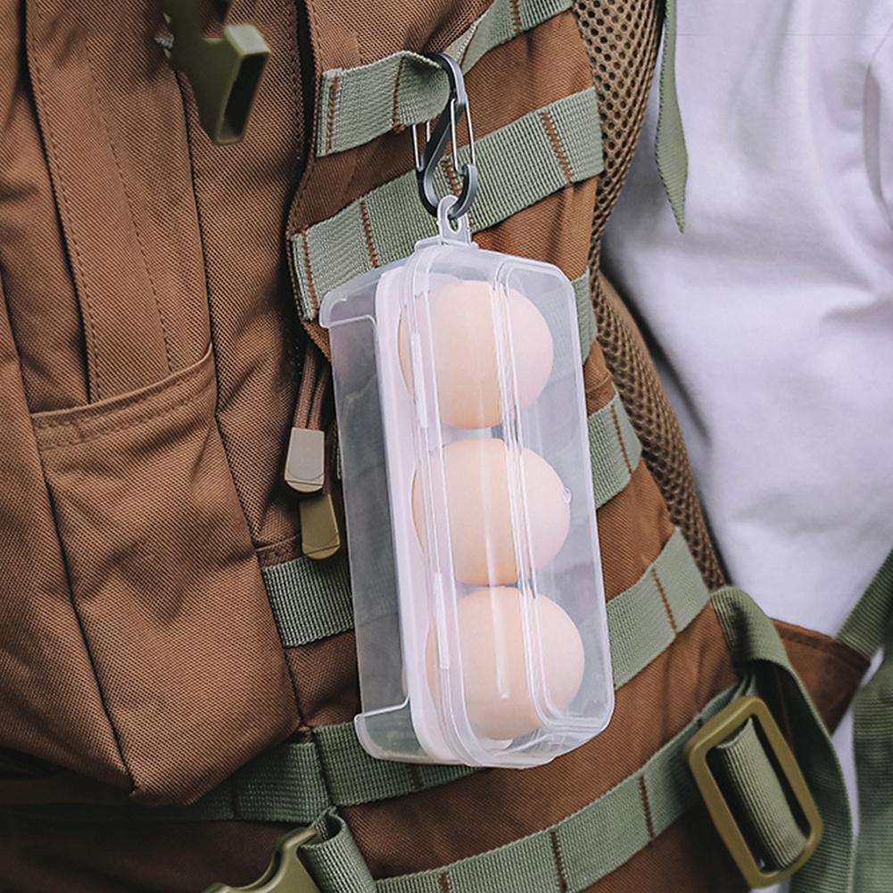 Přenosný Nárazuvzdorný Box na Vejce 3/4/8 Přihrádek Úložný Kontejner Držák na Vejce Průhledný Kuchyňský Organizér pro Venkovní Kempování Piknik